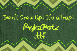 AykaPotz Handwritten Font for Whimsical Branding