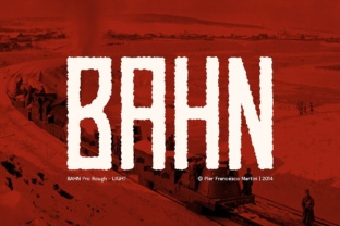 Bahn Light Font for Bold, Rustic Brand Identity