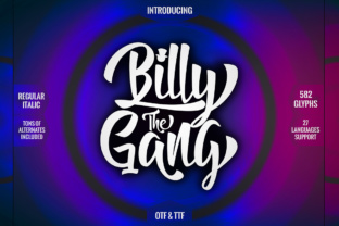 Billy the Gang: A Display Font for Bold Campaigns