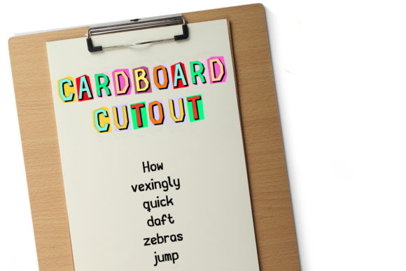 Cardboard Cutout: A Unique Display Font for Creative Projects