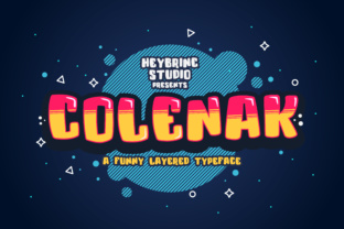 Colenak: A Playful Display Font for Kids’ Branding