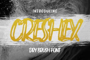 Creshex: A Bold Dry Brush Font for Editorial Impact