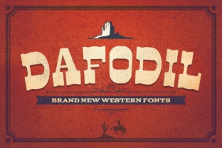 Dafodil Font: A Bold, Warm Display Font for Western-Inspired Branding