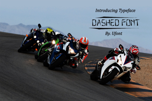 Dashed Font: A Fun & Dynamic Display Typeface for Makers
