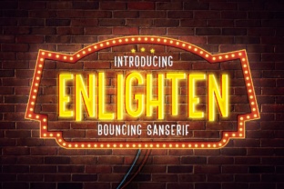 Enlighten Font: A Nostalgic Display Typeface for Bold Campaign Headlines