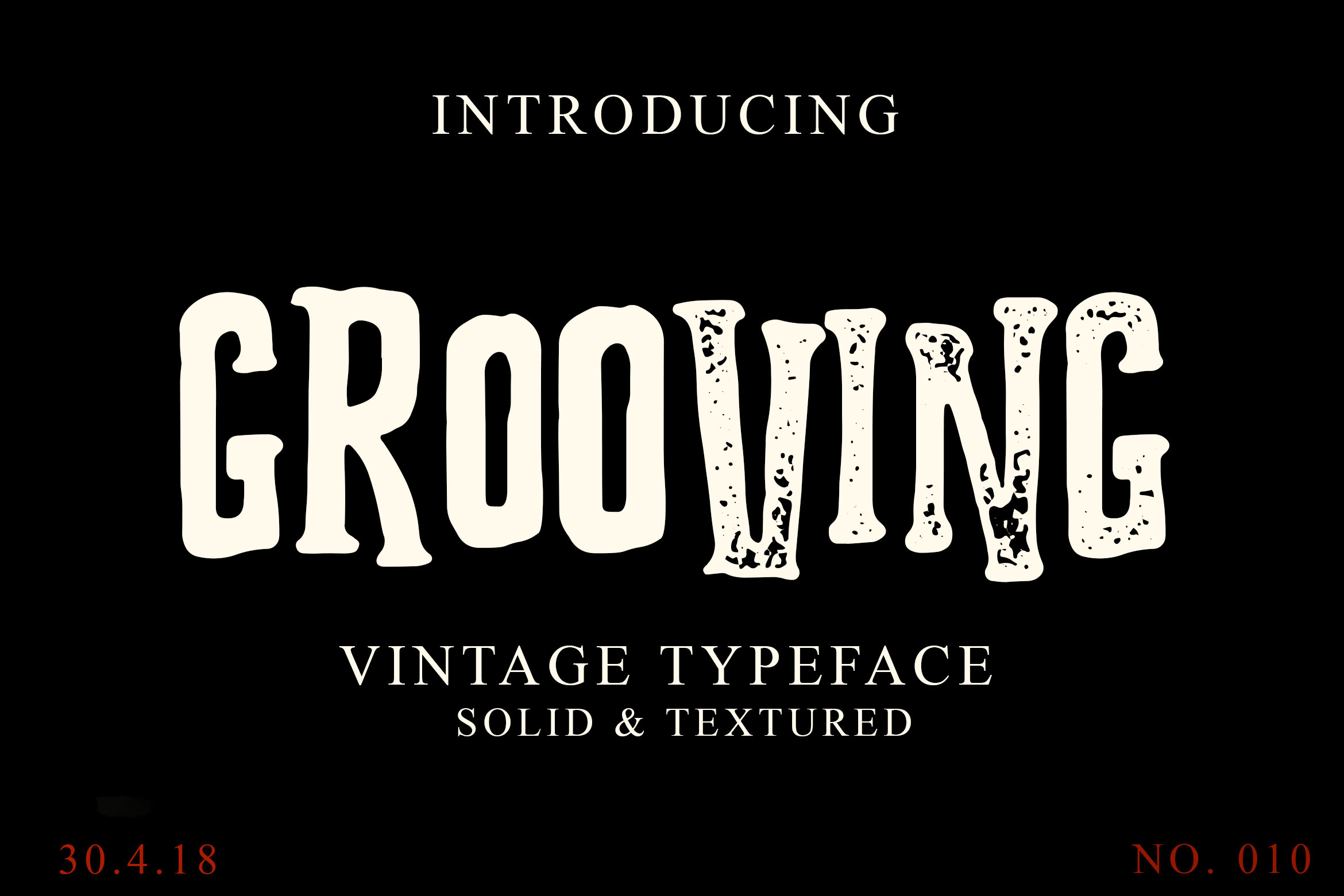 Grooving: A Vintage Blocky Typeface for Bold Branding and Digital Impact