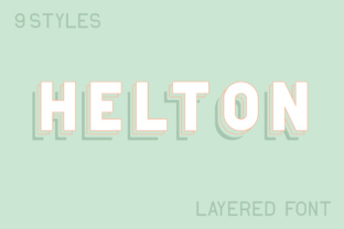 Helton: A Layered Display Font for Editorial Depth
