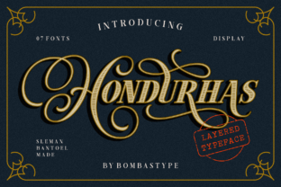 Hondurhas: A Luxurious Retro Display Font for High-Impact Branding