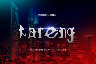 Kareng: A Bold Font for Modern Editorial Design