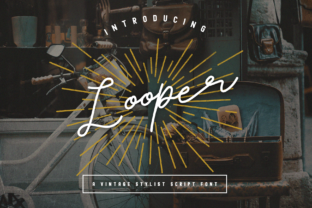 Looper: A Vintage Display Font for Handmade Creators