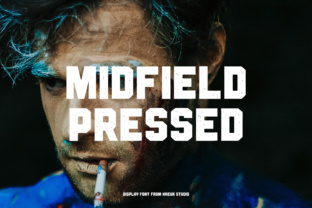 Midfield Pressed: A Font for Bold Editorial Statements