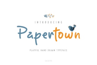 Papertown Handwritten Display Font for Light-Hearted Campaigns