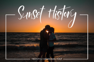 Sunset History: A Handwritten Font for Editorial Elegance